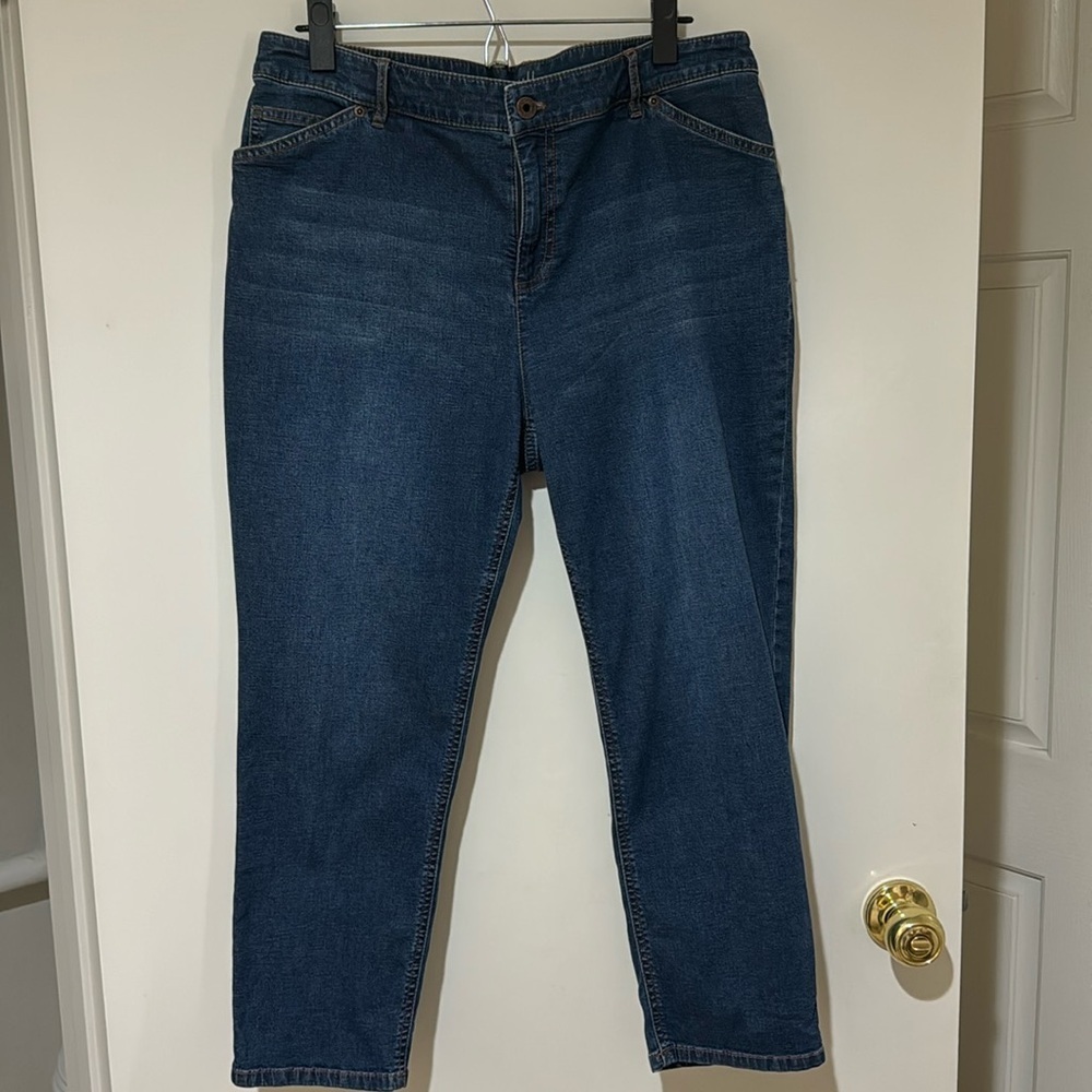 J Jill Denim‎ Women’s Tried and true fit Crop Blue Jeans Size 14